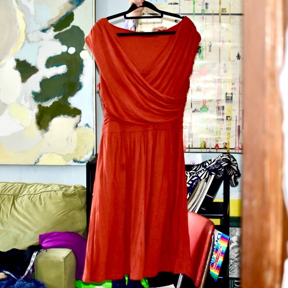 Anthropologie Dresses & Skirts - Tangerine Anthro criss-cross dress, L